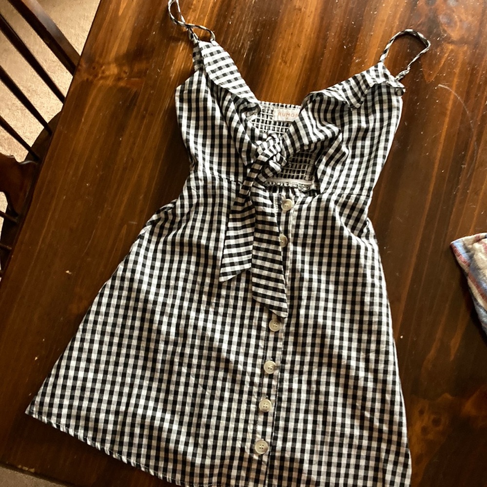 Black and white dress